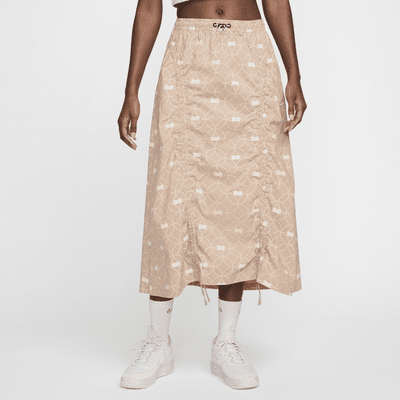 ☆NIKE☆Naomi Osaka Women's High-Waisted Woven Skirt Women's Nike Naomi Osaka High-Waisted Woven Skirt White/Gray